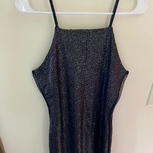 Black sequin dress